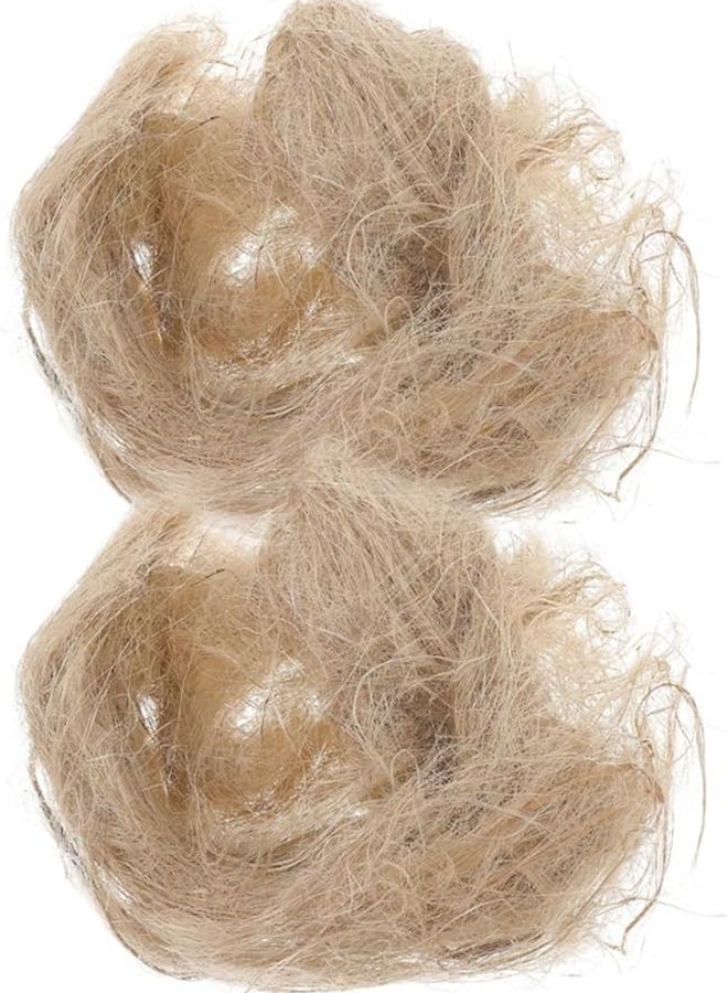 حشو عش الطيور الطبيعي من الجوت لمواد الفراش لببغاء الطائر الطنان والطيور البرية - Image 1